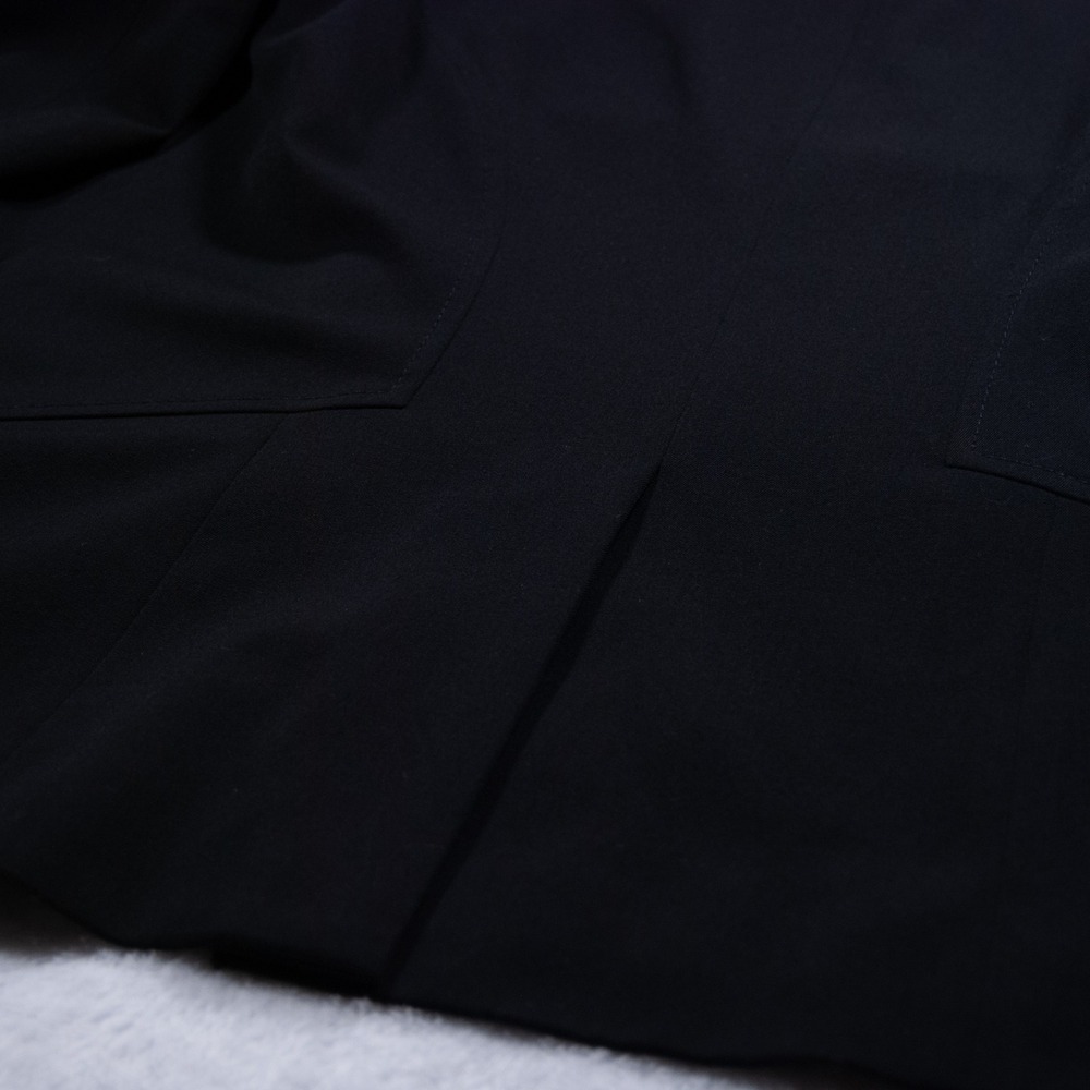 White House‎ Black Market Black One Button Blazer Suit Jacket Size 4 - Picture 9 of 11